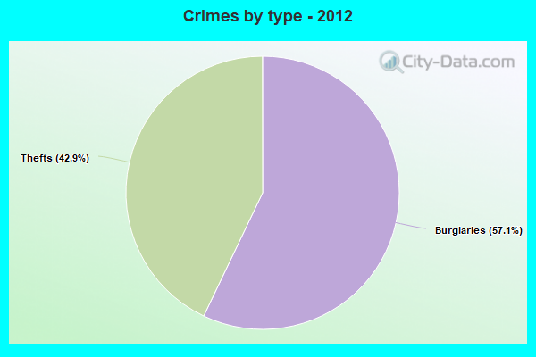 Crimes by type - 2012