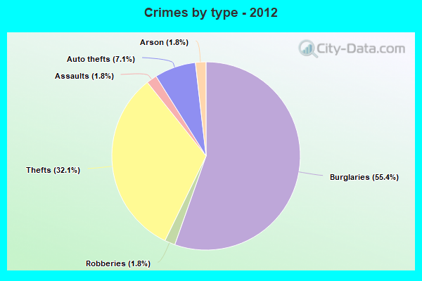 Crimes by type - 2012