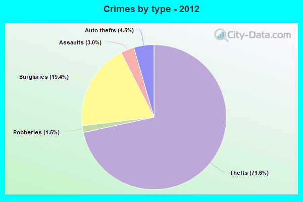 Crimes by type - 2012