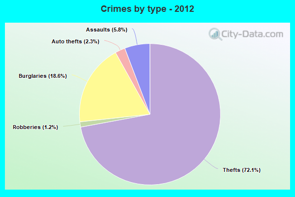 Crimes by type - 2012