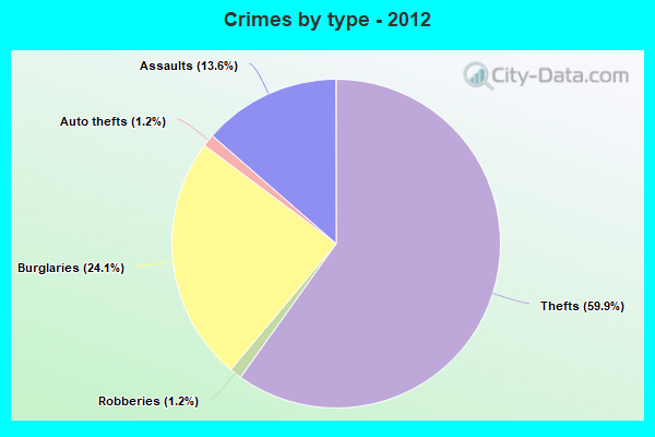 Crimes by type - 2012