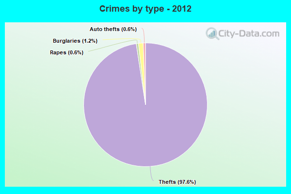 Crimes by type - 2012