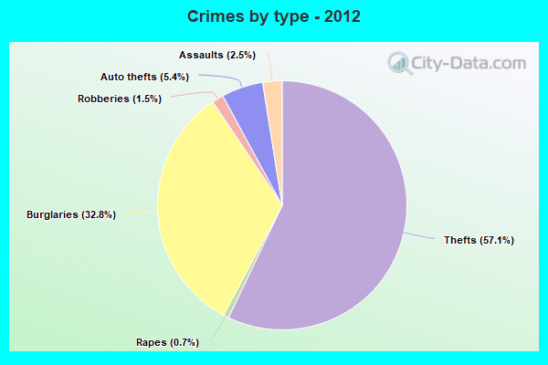 Crimes by type - 2012