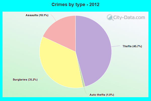 Crimes by type - 2012