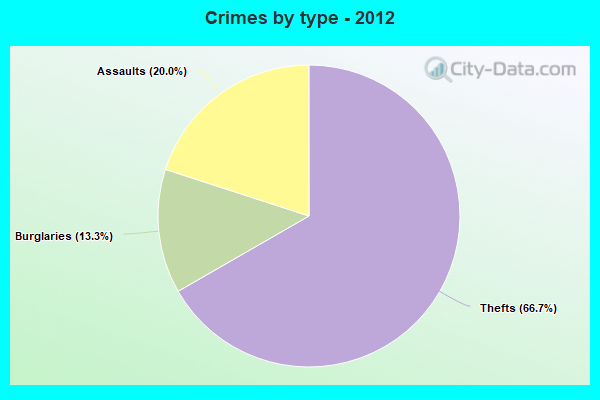 Crimes by type - 2012