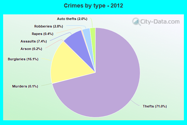 Crimes by type - 2012