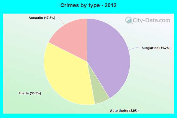 Crimes by type - 2012