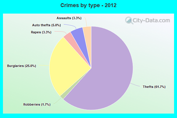 Crimes by type - 2012