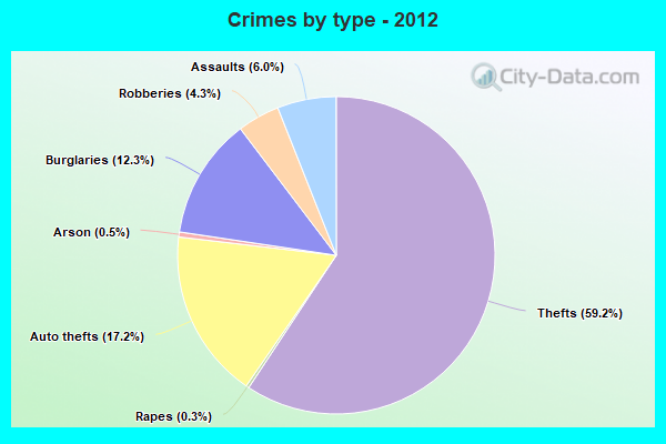 Crimes by type - 2012