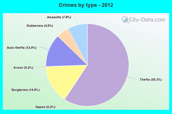 Crimes by type - 2012