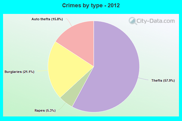 Crimes by type - 2012