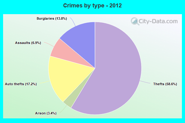 Crimes by type - 2012