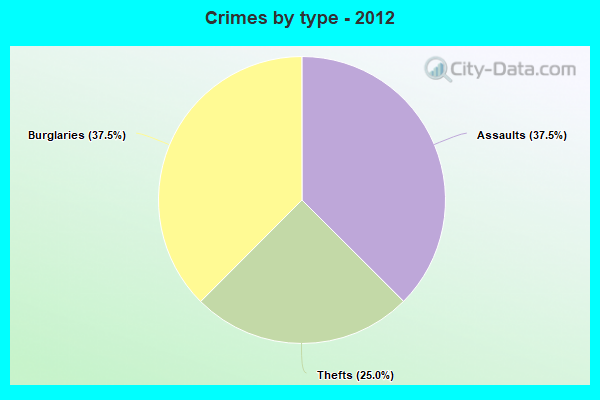 Crimes by type - 2012