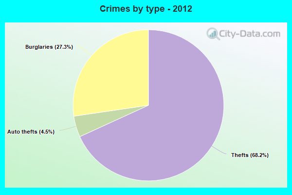 Crimes by type - 2012