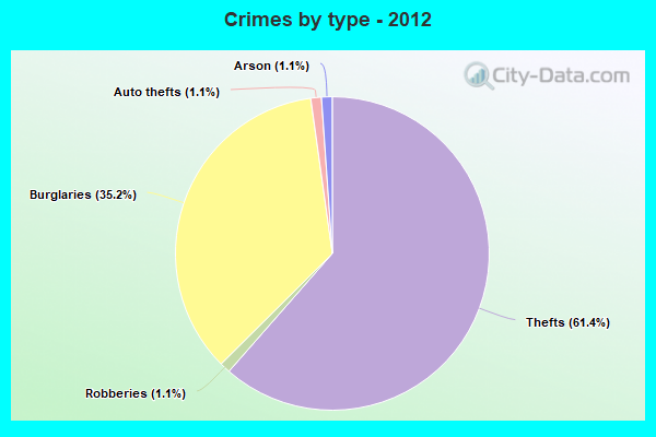 Crimes by type - 2012