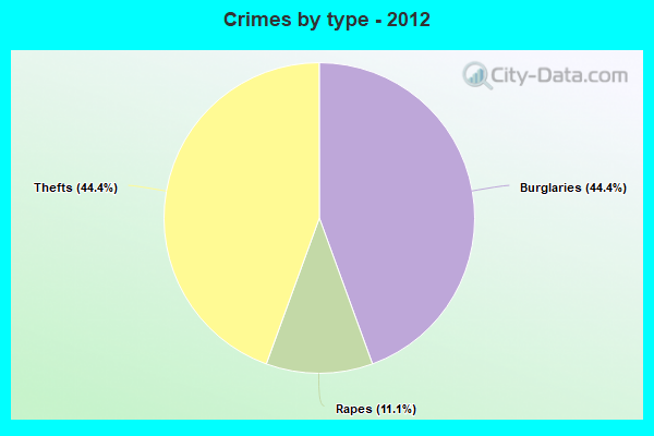 Crimes by type - 2012