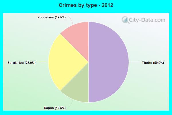 Crimes by type - 2012