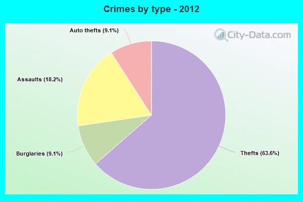 Crimes by type - 2012