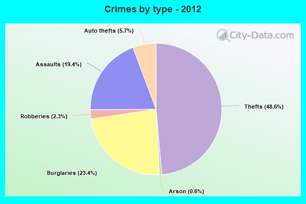 Crimes by type - 2012