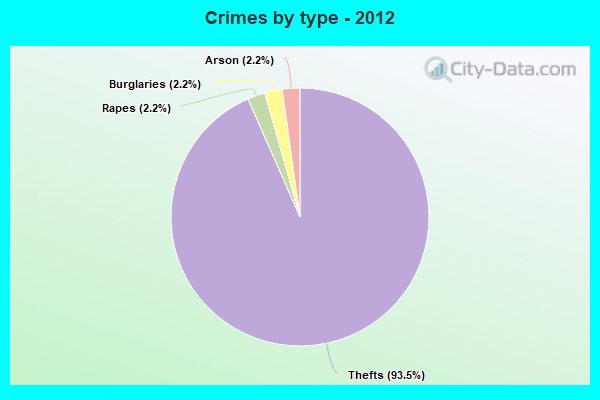 Crimes by type - 2012