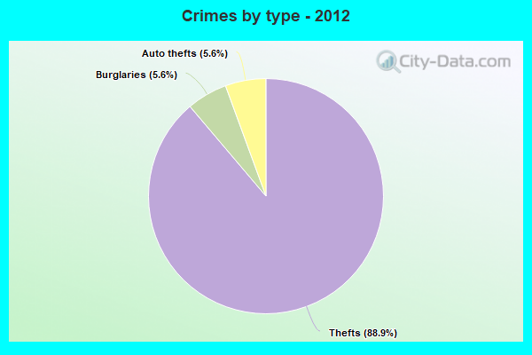 Crimes by type - 2012