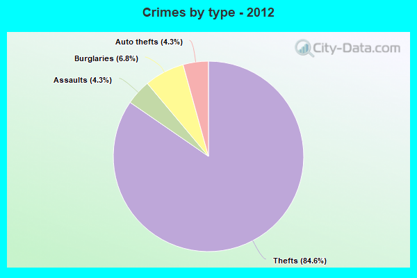 Crimes by type - 2012