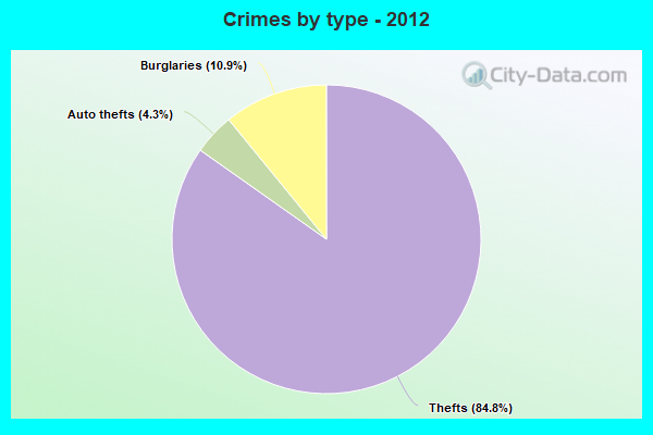 Crimes by type - 2012