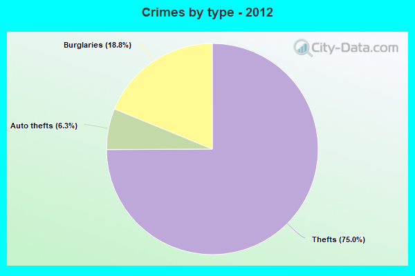 Crimes by type - 2012