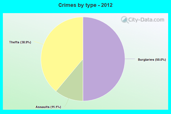 Crimes by type - 2012