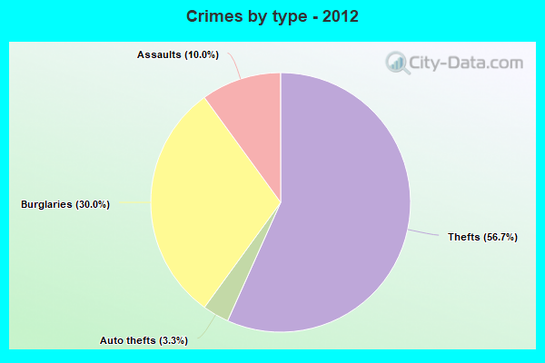 Crimes by type - 2012