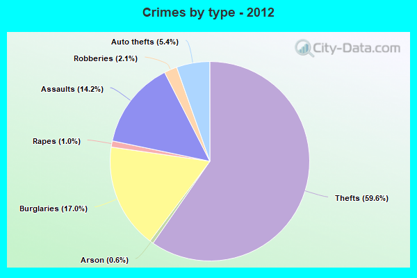 Crimes by type - 2012