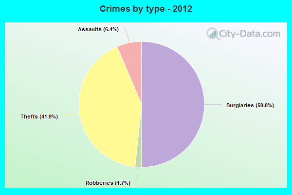 Crimes by type - 2012