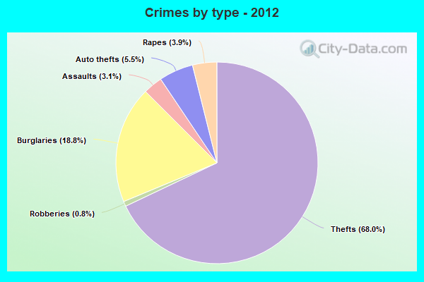 Crimes by type - 2012