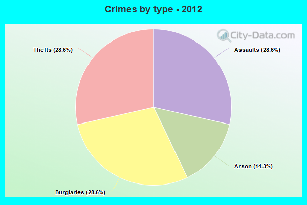 Crimes by type - 2012