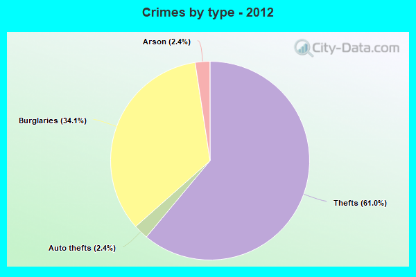 Crimes by type - 2012