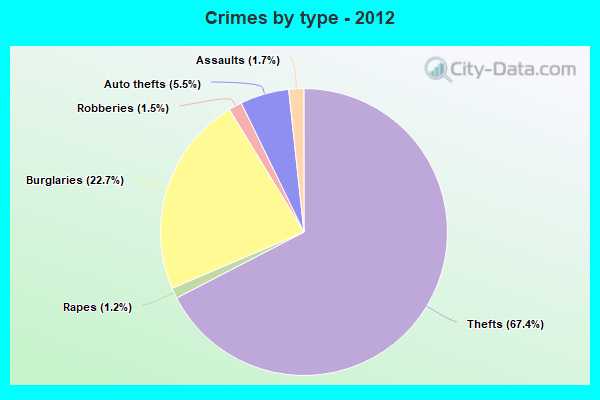 Crimes by type - 2012