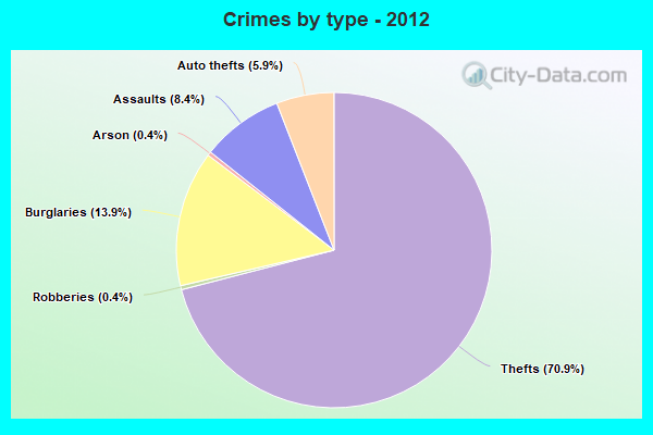 Crimes by type - 2012