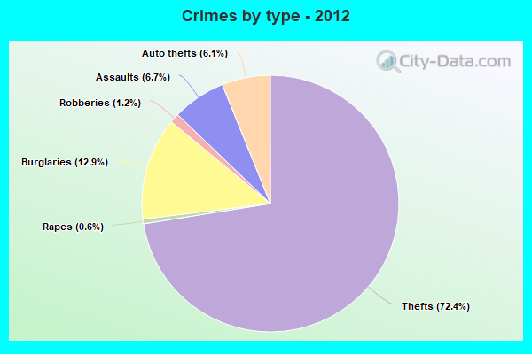 Crimes by type - 2012
