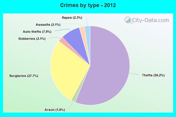 Crimes by type - 2012