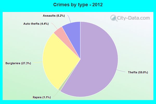 Crimes by type - 2012