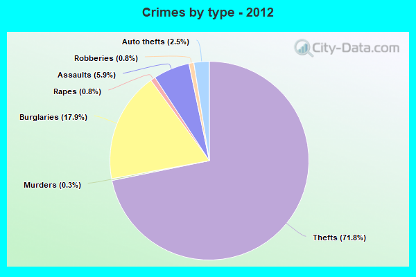 Crimes by type - 2012