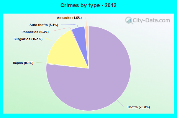 Crimes by type - 2012