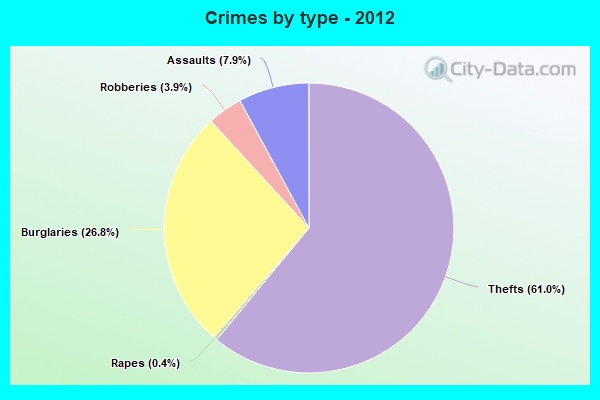 Crimes by type - 2012