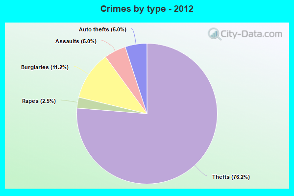 Crimes by type - 2012