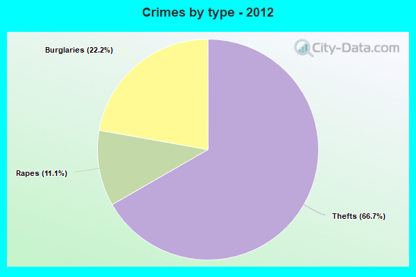 Crimes by type - 2012