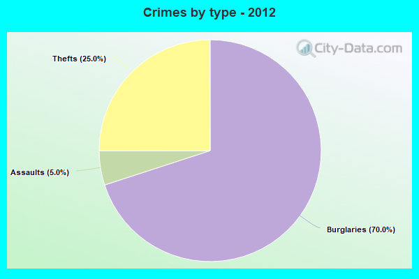 Crimes by type - 2012