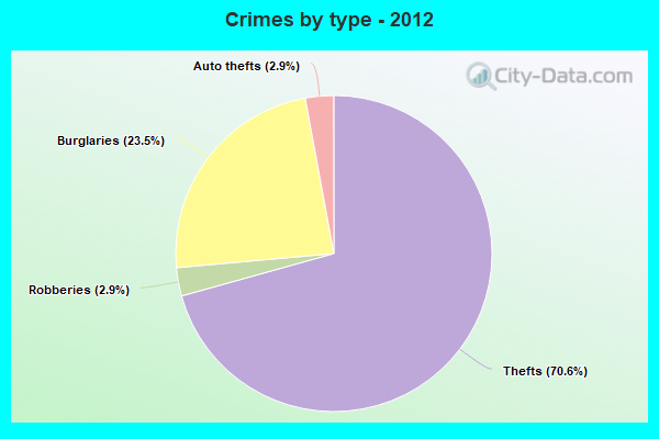 Crimes by type - 2012