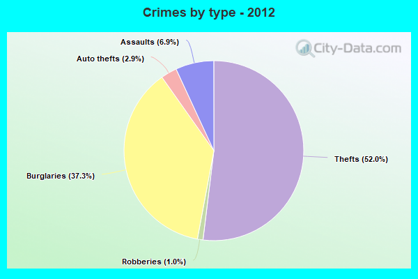 Crimes by type - 2012