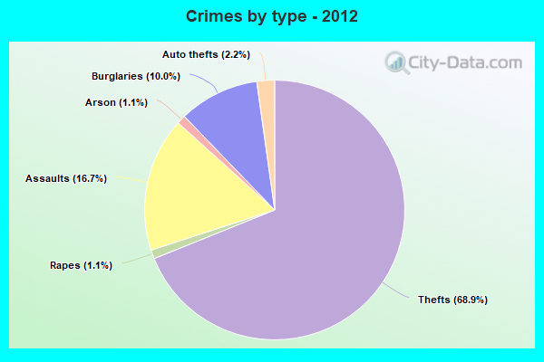 Crimes by type - 2012