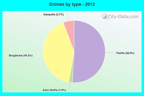 Crimes by type - 2012